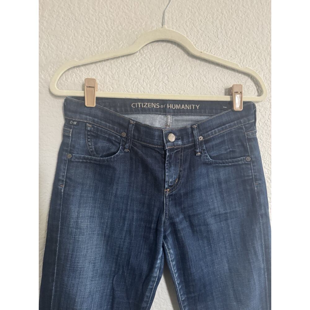 Citizens of Humanity Jeans Womens 26 Blue Dani Crop Straight Leg Cuffed #6327 - Picture 3 of 14
